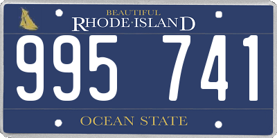 RI license plate 995741