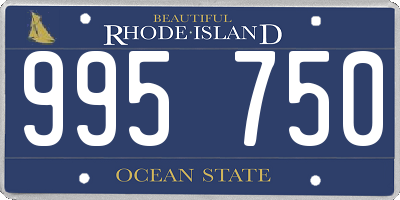 RI license plate 995750