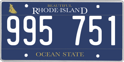 RI license plate 995751