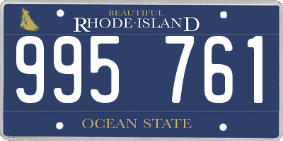 RI license plate 995761