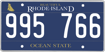 RI license plate 995766