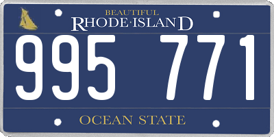 RI license plate 995771