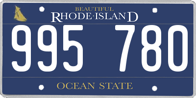 RI license plate 995780