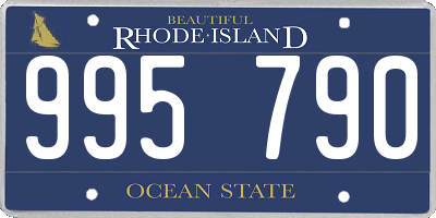 RI license plate 995790