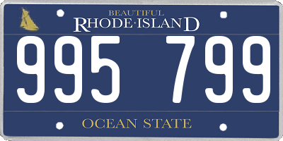 RI license plate 995799