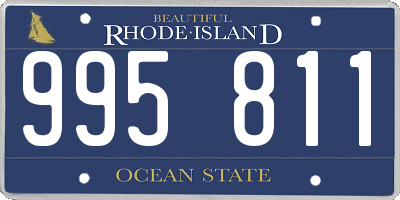 RI license plate 995811