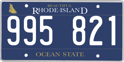 RI license plate 995821