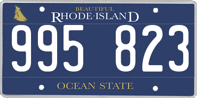 RI license plate 995823