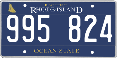 RI license plate 995824