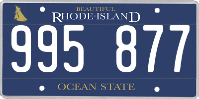 RI license plate 995877