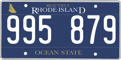 RI license plate 995879