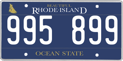 RI license plate 995899