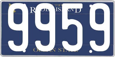 RI license plate 9959