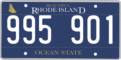 RI license plate 995901