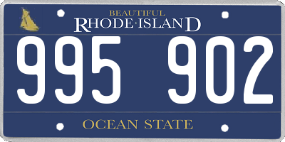 RI license plate 995902