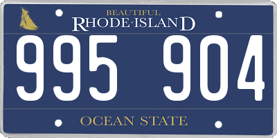 RI license plate 995904