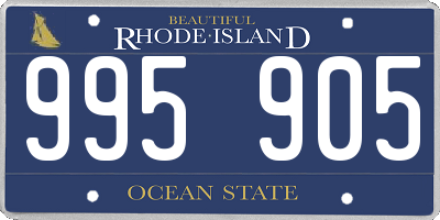 RI license plate 995905