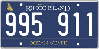 RI license plate 995911