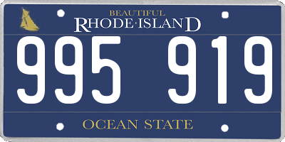 RI license plate 995919