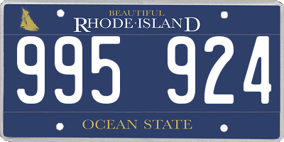 RI license plate 995924