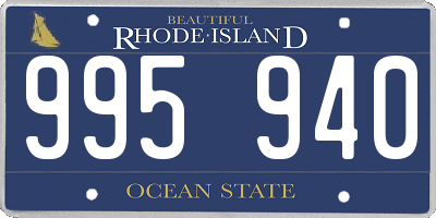 RI license plate 995940