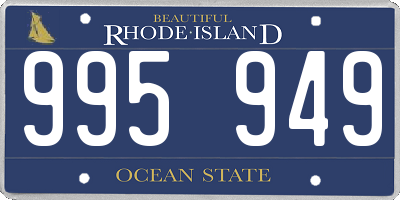 RI license plate 995949