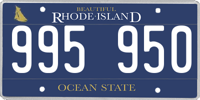 RI license plate 995950