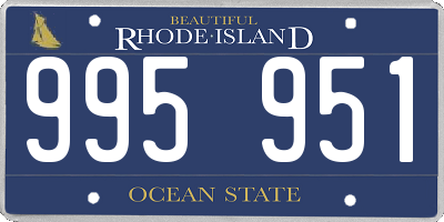 RI license plate 995951