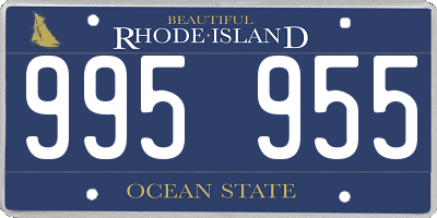 RI license plate 995955