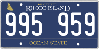 RI license plate 995959