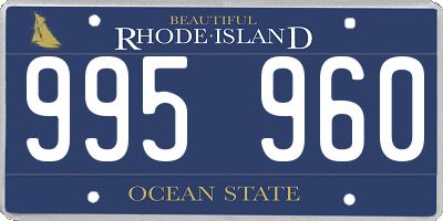 RI license plate 995960