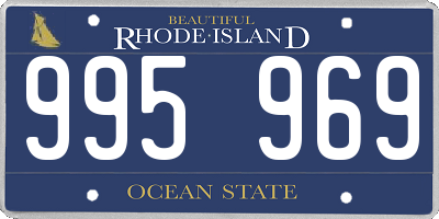 RI license plate 995969