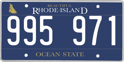 RI license plate 995971