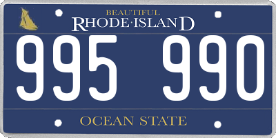 RI license plate 995990