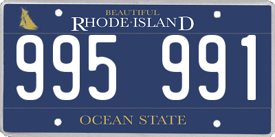 RI license plate 995991