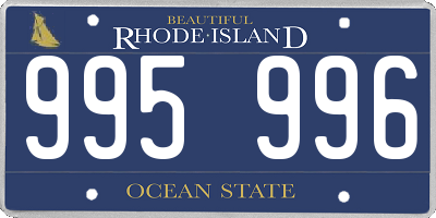 RI license plate 995996