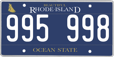 RI license plate 995998