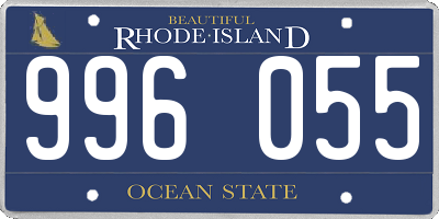 RI license plate 996055