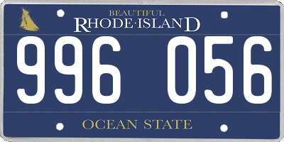 RI license plate 996056