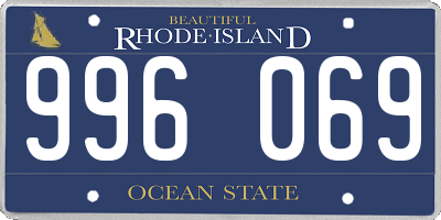 RI license plate 996069