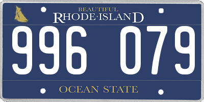 RI license plate 996079