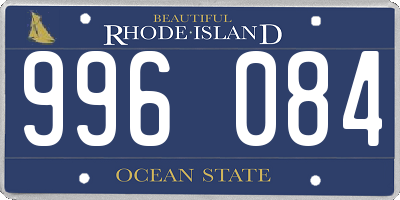 RI license plate 996084