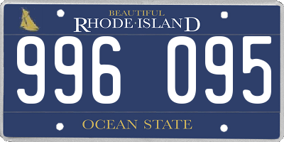 RI license plate 996095