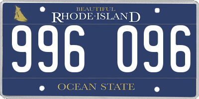 RI license plate 996096