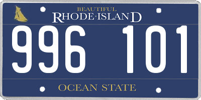 RI license plate 996101