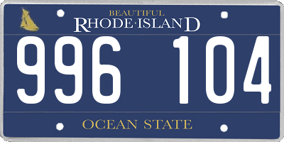 RI license plate 996104