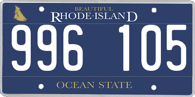 RI license plate 996105