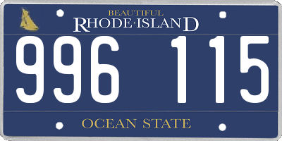 RI license plate 996115