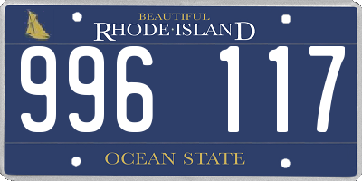 RI license plate 996117