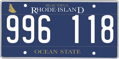 RI license plate 996118